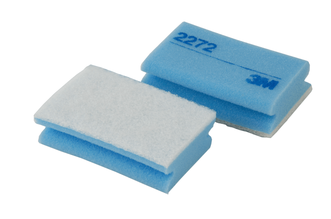 3M™ Scotch-Brite™ Reinigungsschwamm 2272, Blau / Weiß, 95 mm x 150 mm, 10 x 10 Stück / Karton