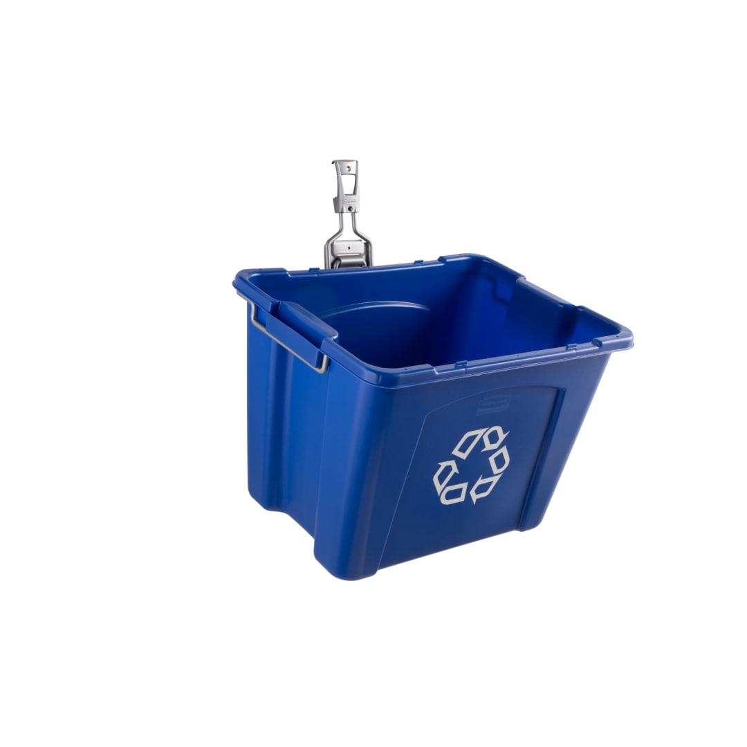 Rubbermaid FastTrack Recycling Bin and Hook