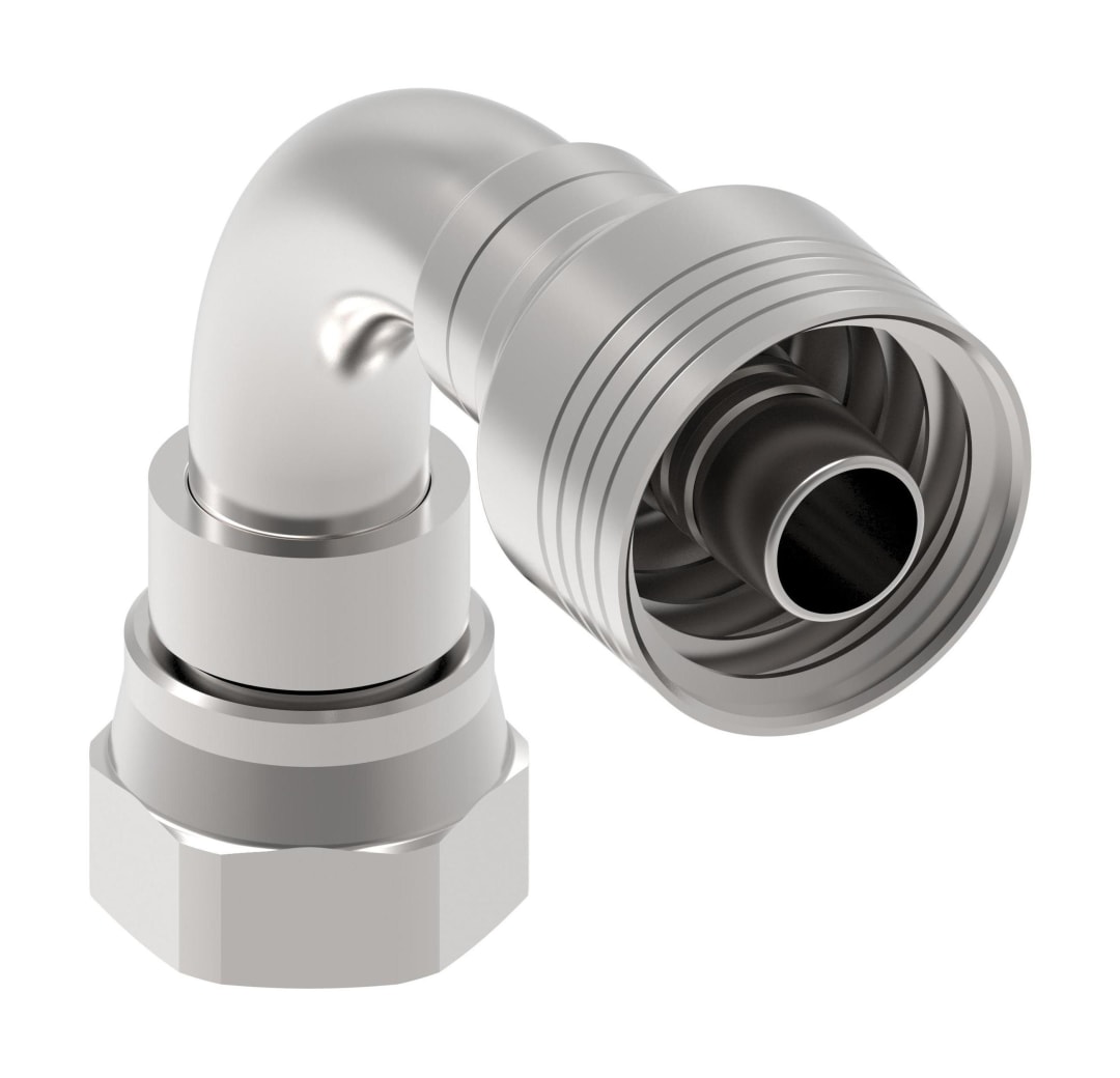 3/8 FEM SAE 90D X 3/8 HYD HOSE FITTING