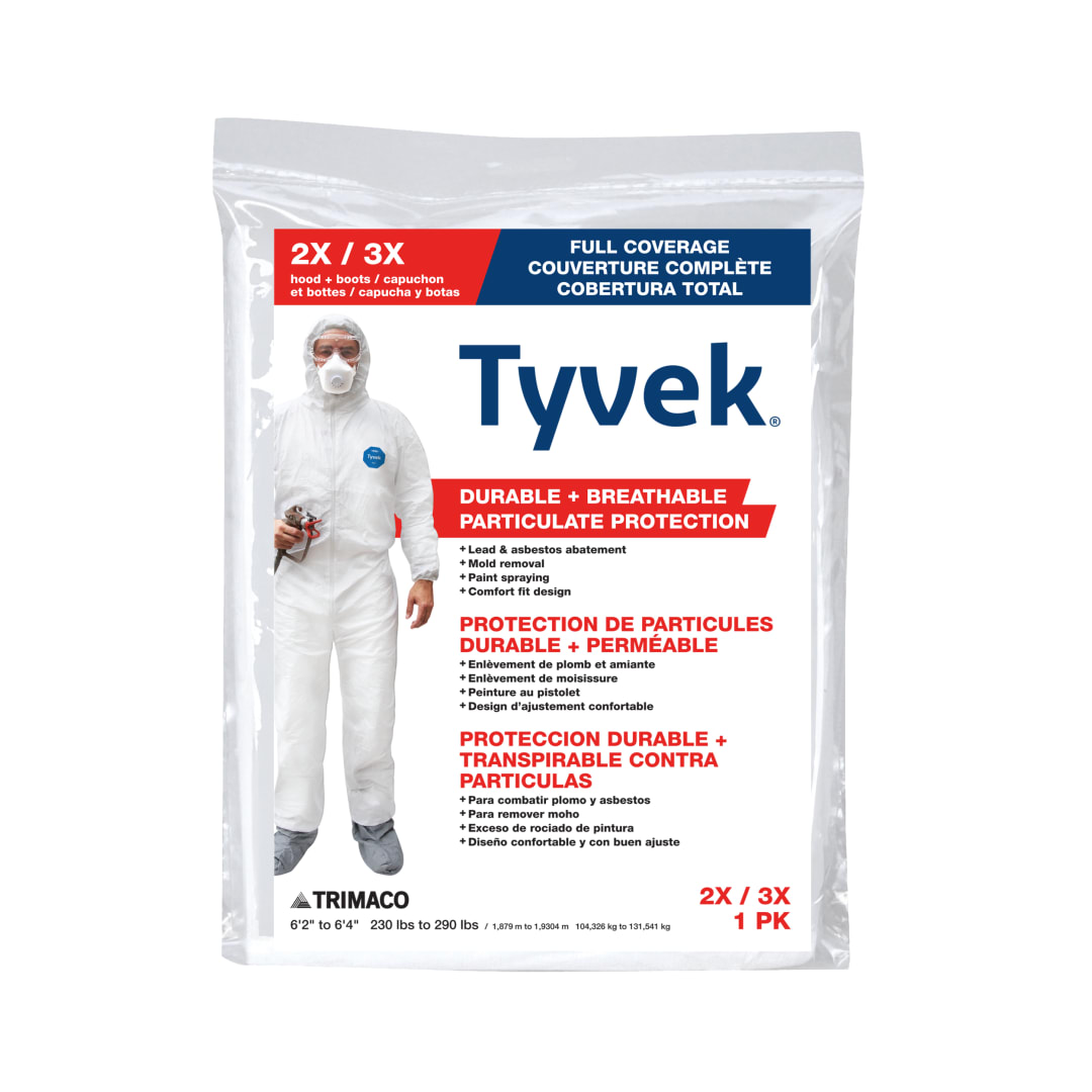 Tyvek® Coveralls with Hood & Boot, 3XL