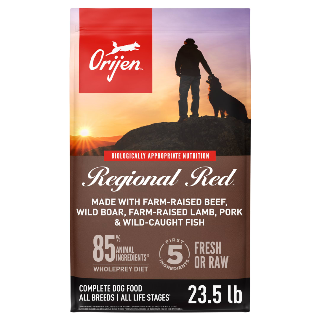 ORIJEN Grain Free Poultry Free High Protein Dry Dog Food Regional Red Recipe