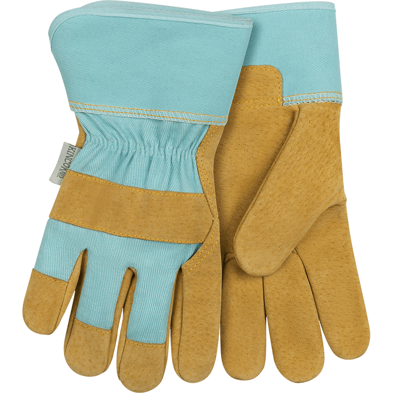 Kids' Suede Pigskin Palm with Safety Cuff