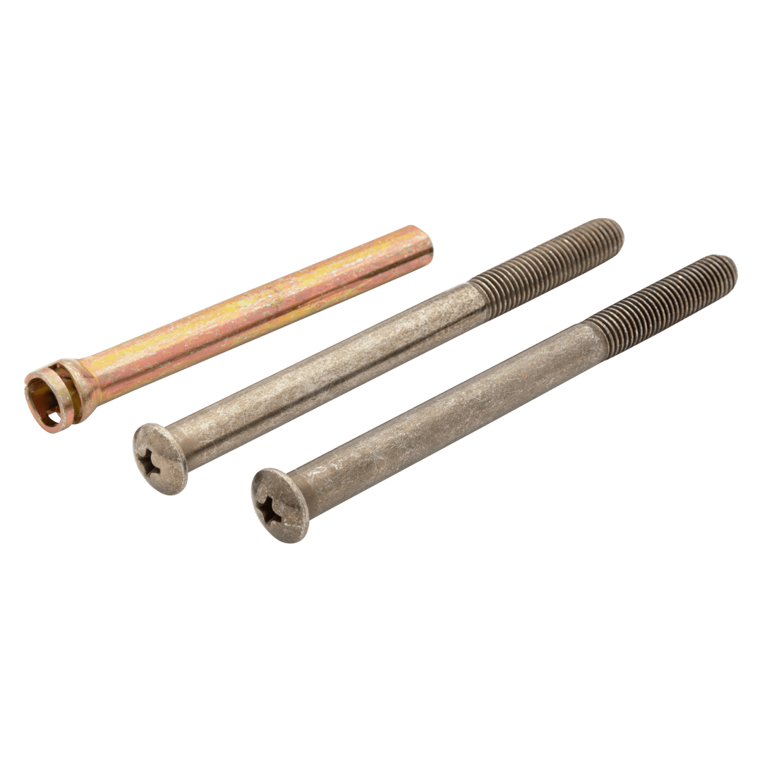 Deadbolt Screw Pack for Thick Door w/ Spindle Extender in Satin Nickel Finish