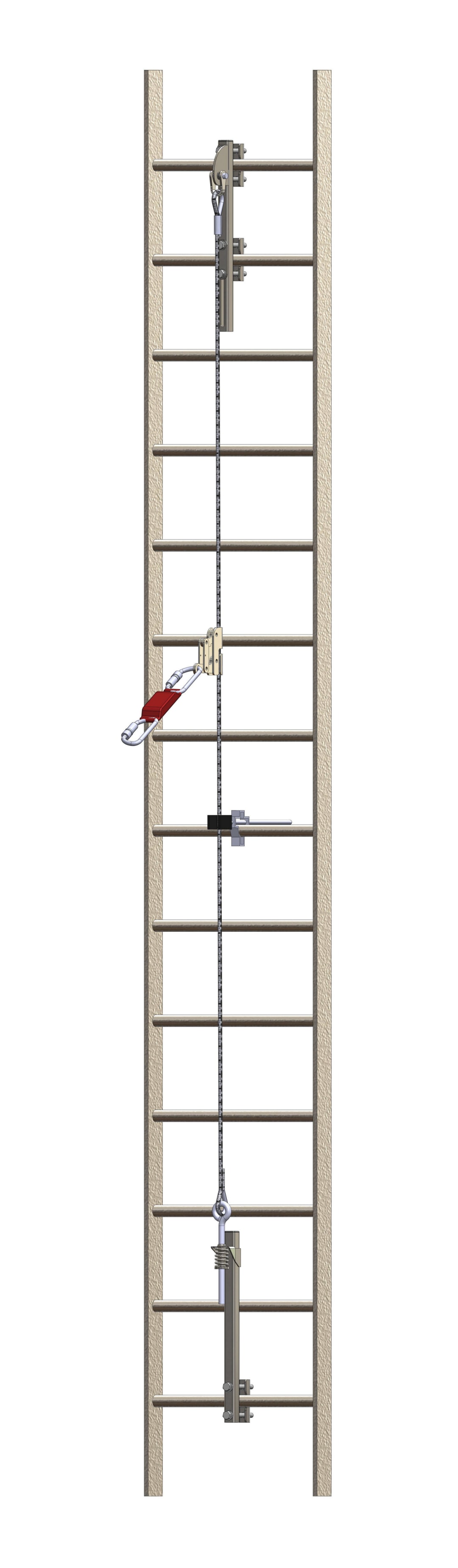 3M™ Protecta® Cabloc™ Vertical Cable Ladder System, Ladder Bottom Bracket Anchor, Galvanised Steel, 6191036