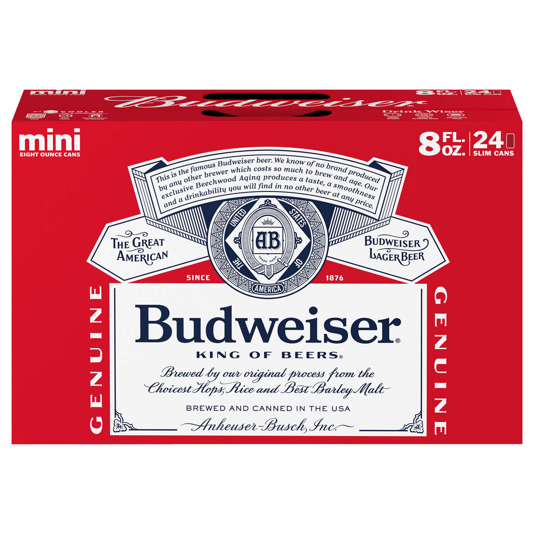 Budweiser® Beer, 24 Pack 8 fl. oz. Cans