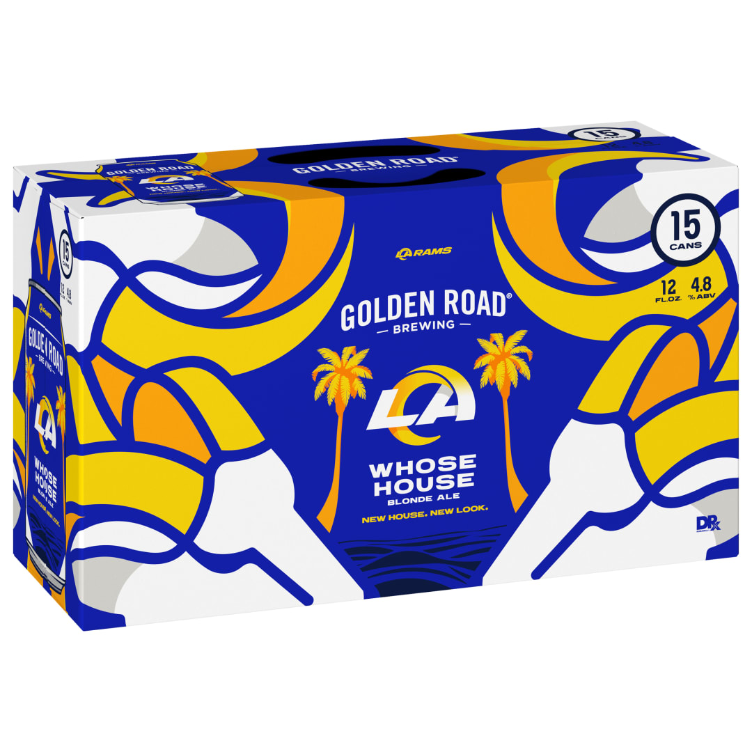 Golden Road Brewing Blonde Ale LA Rams Whose House Beer 15 - 12 fl oz Cans