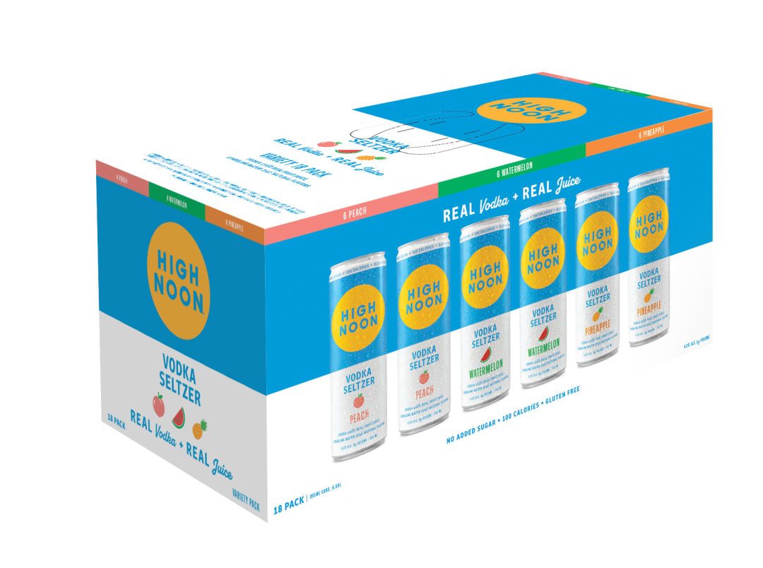 High Noon Vodka Hard Seltzer Variety Pack 18 355ml Cans