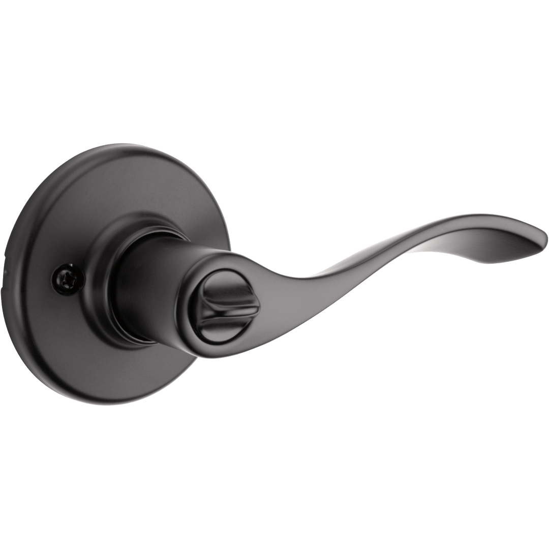Belmont Lever - Keyed Entry featuring SmartKey in Matte Black