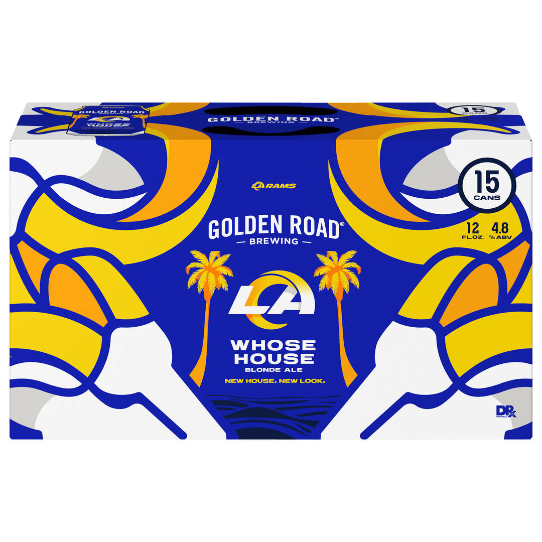 Golden Road Brewing Blonde Ale LA Rams Whose House Beer 15 - 12 fl oz Cans
