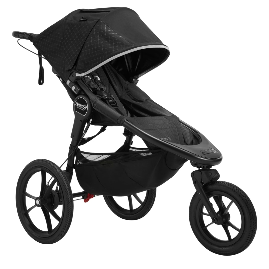 Baby Jogger® Summit X3 All-Terrain Jogging Pushchair | Foldable 3-Wheel Exercise Stroller | Midnight Black