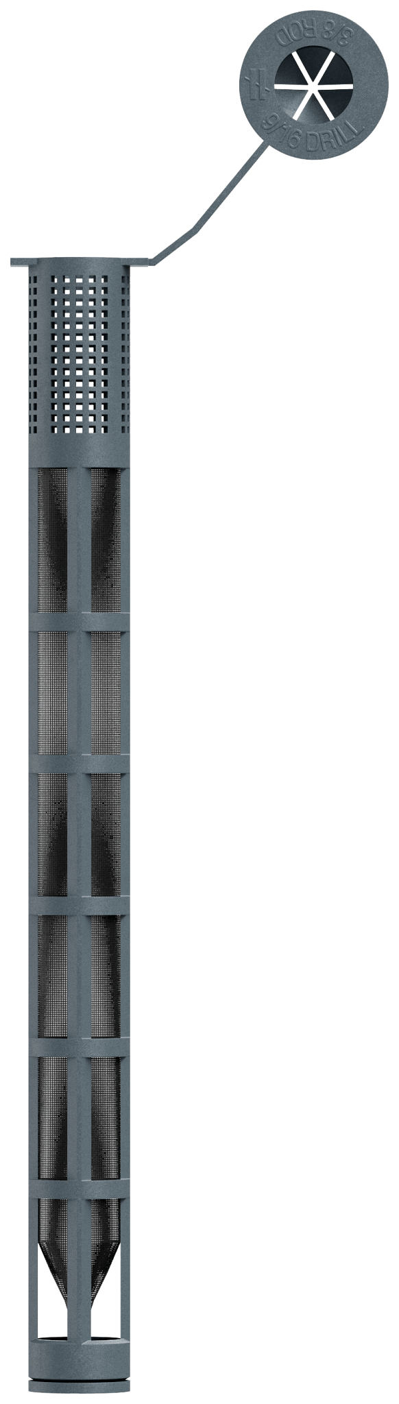 Simpson Strong-Tie 3GWS376P Opti-Mesh 6 in. Epoxy Adhesive Plastic Screen Tube for 3/8 in. Rod for SET-3G