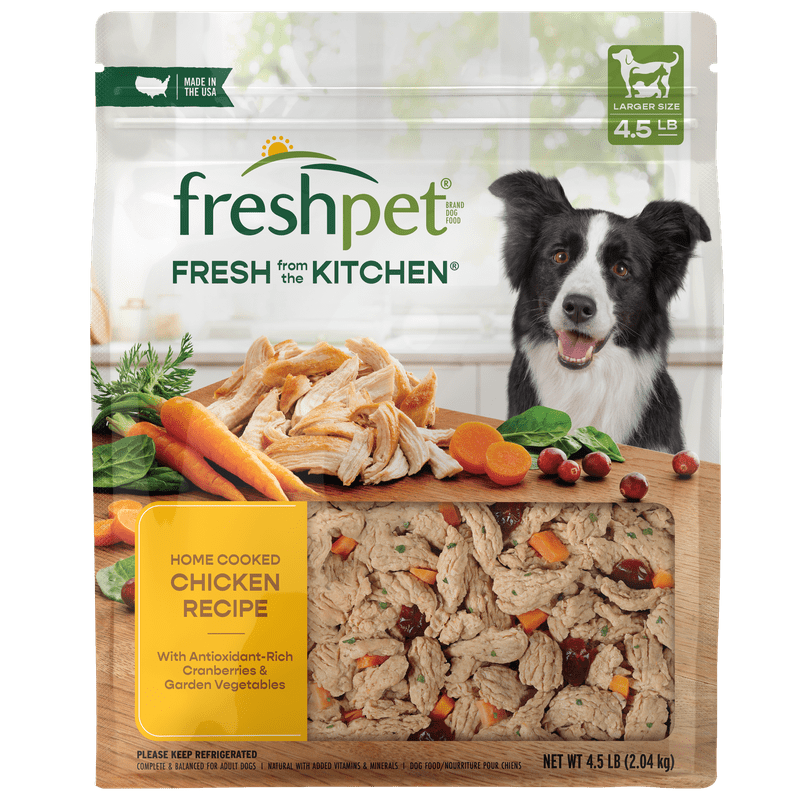 Freshpet Fresh From the Kitchen, Healthy & Natural Dog Food, Chicken Recipe, 4.5lb