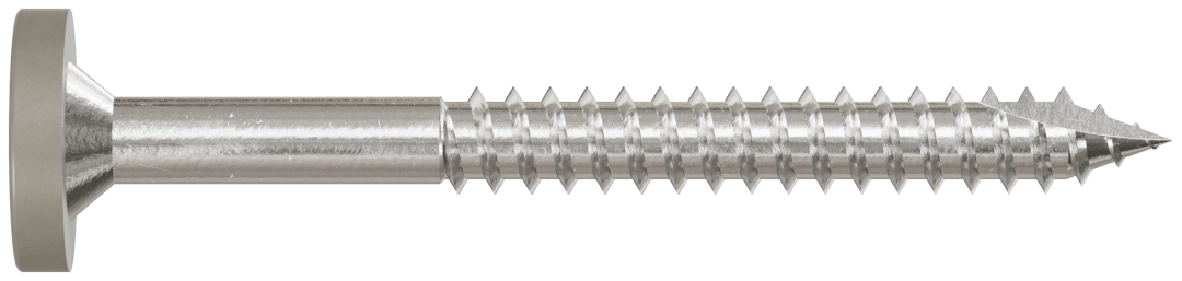 Simpson Strong-Tie T08175FS75GR Fascia Board Screw — #8 x 1-3/4 in. T-20 6-Lobe Pancake Head Type 316, Gray (75-Qty) (Pack of 500)