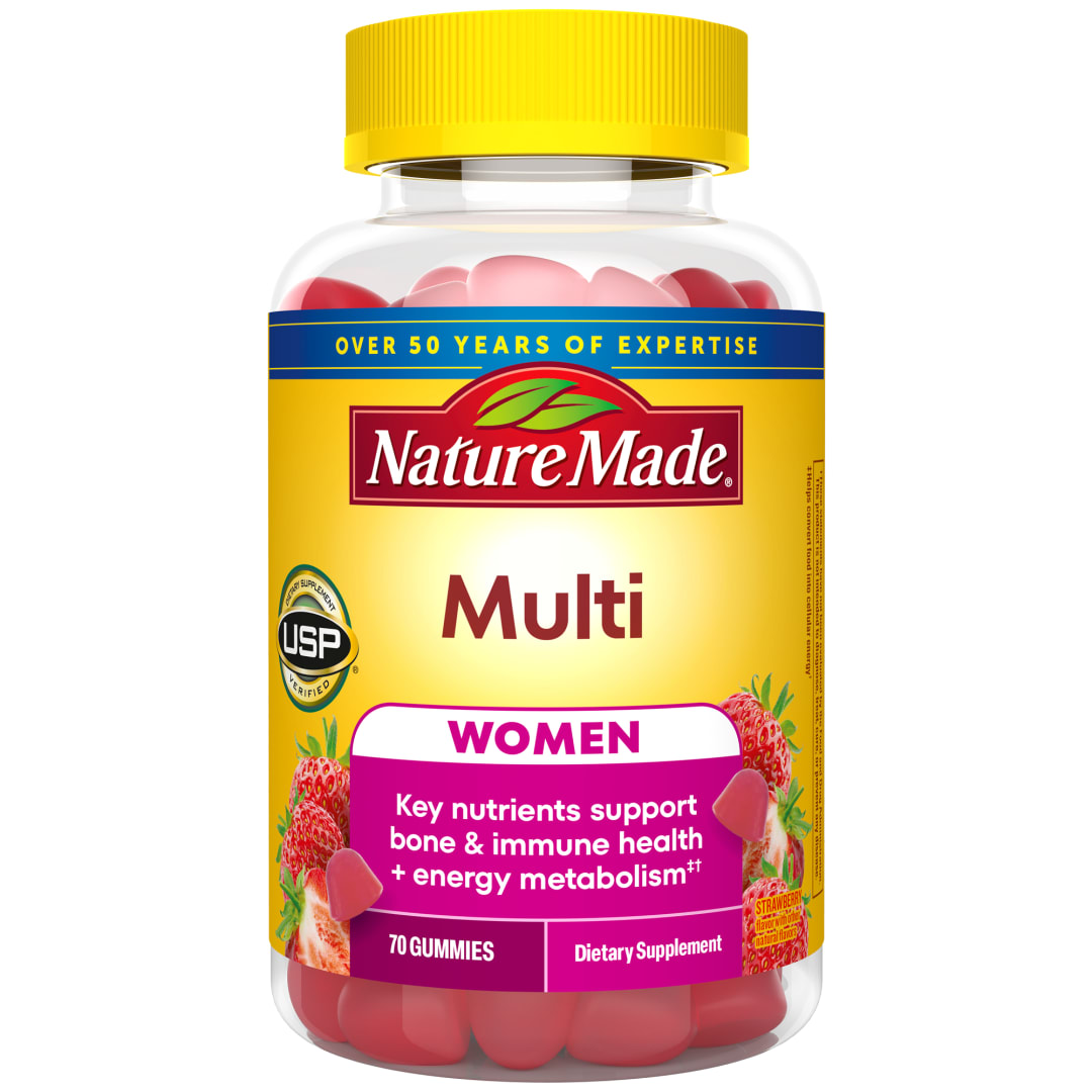 Nature Made Multivitamin For Women, Womens Gummy Multivitamins for Daily Nutritional Support, 70 Multi Vitamin Gummies, 35 Day Supply