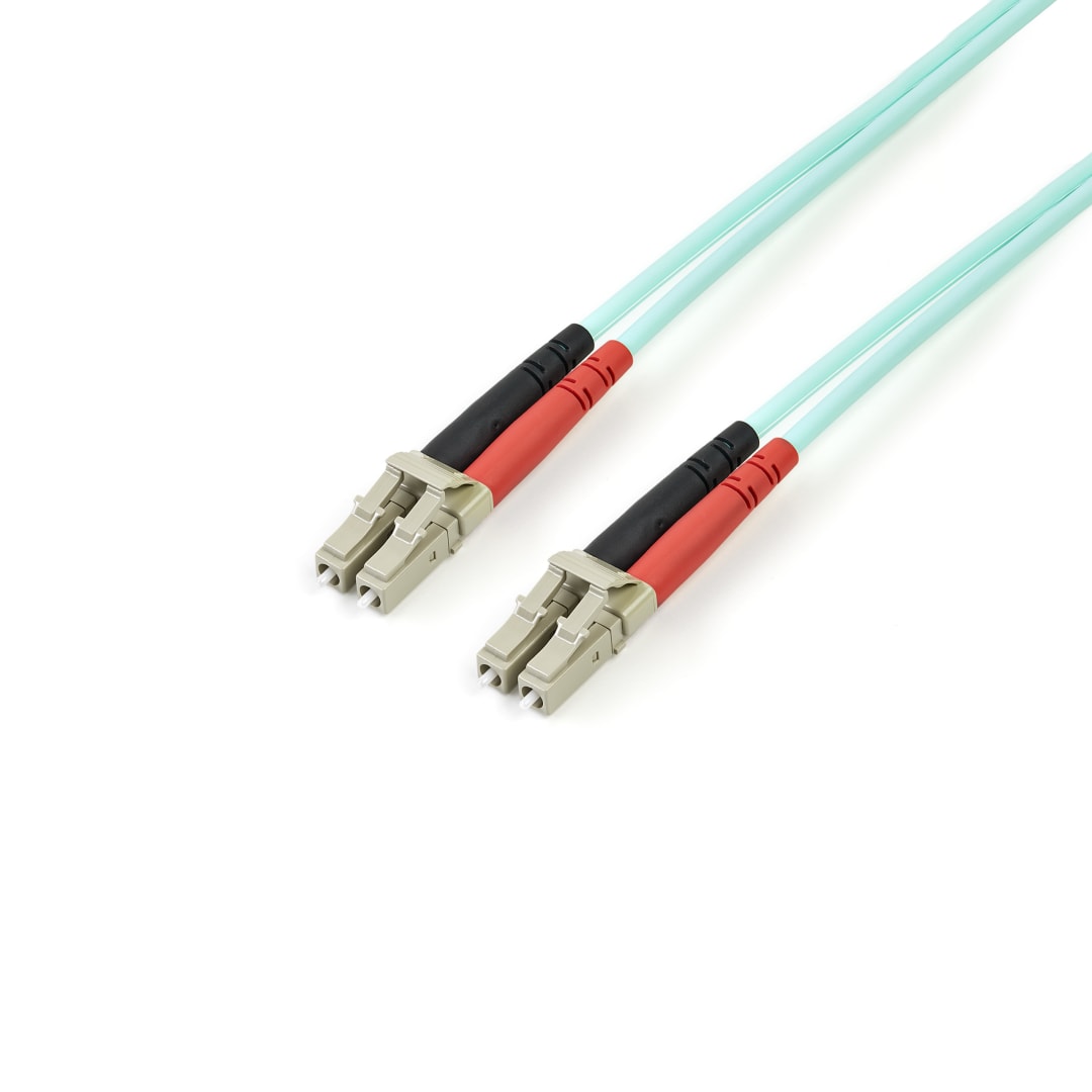 3m OM4 Fiber Cable - LC Fiber Patch Cable - Aqua