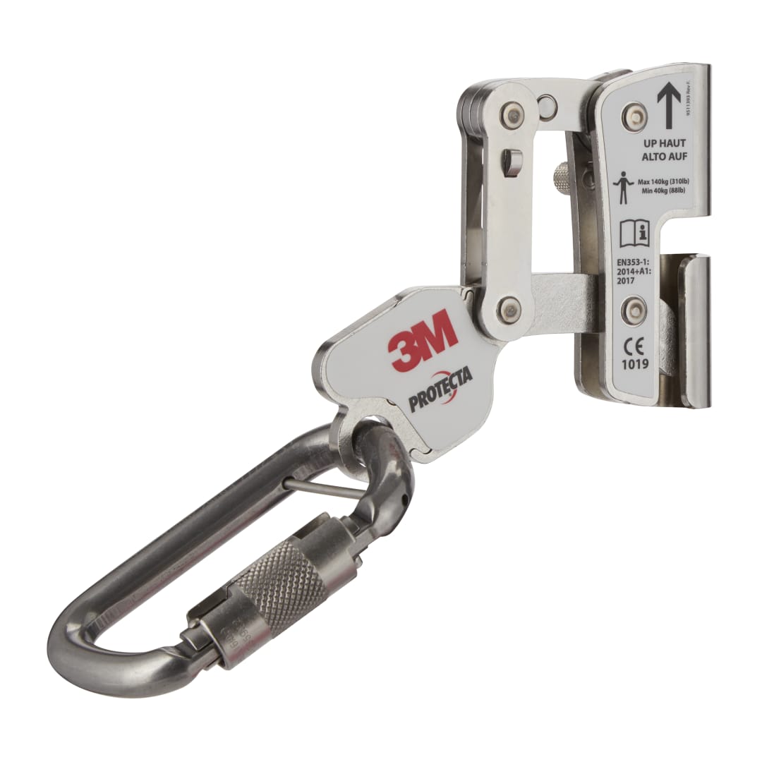 3M™ Protecta® Cabloc™ Kablo Dikey Emniyet Sistemi Mekik, Paslanmaz Çelik Karabina, 6180201