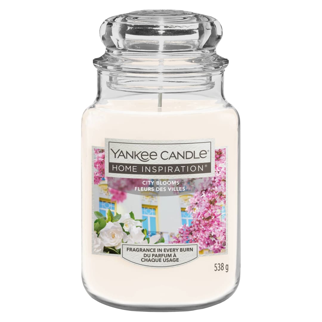 Yankee Candle® Home Inspiration Scented Candle | City Blooms Large Jar Candle | Burn Time: up to 150 Hours