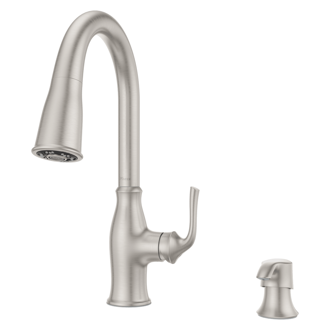 Rosslyn 1-Handle Pull-Down Kitchen Faucet in Spot Defense Stainless Steel