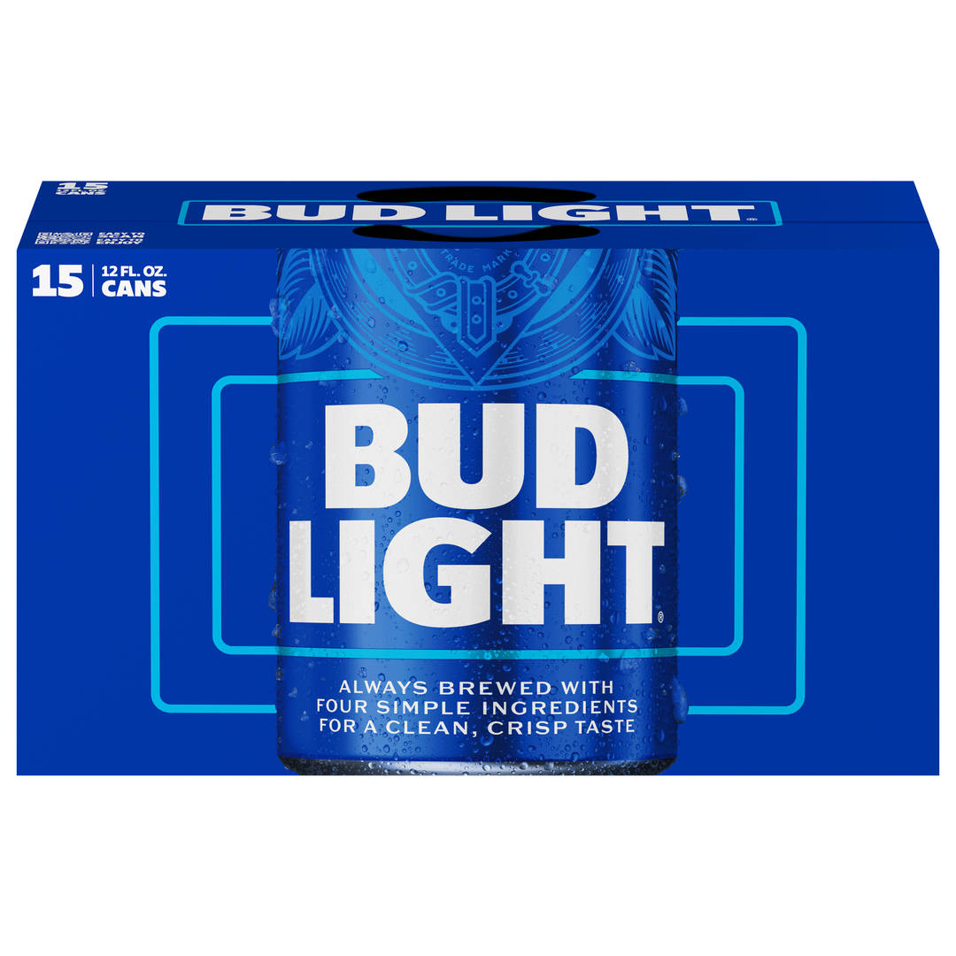Bud Light 15x12 oz Can Pack CARRIER - 24 pt board