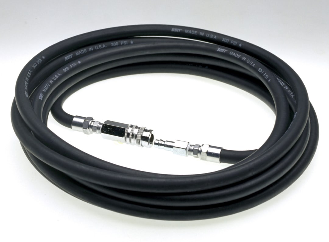 3M™ Scott™ PVC Hortum, 30 Metre, Siyah, Cen Bağlantı Parçaları ile, 1051471