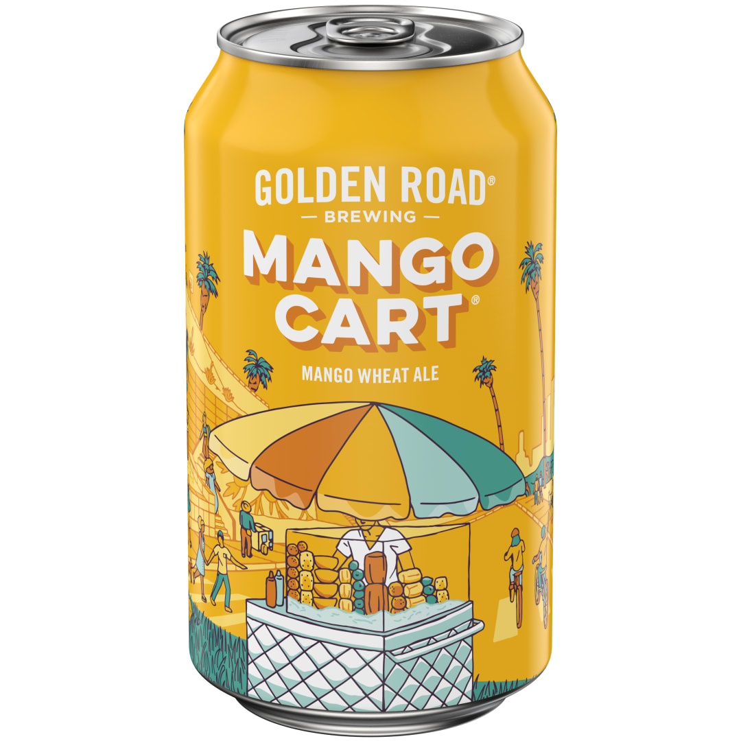 Golden Road Brewing Wheat Ale Mango Cart Beer 12 fl oz