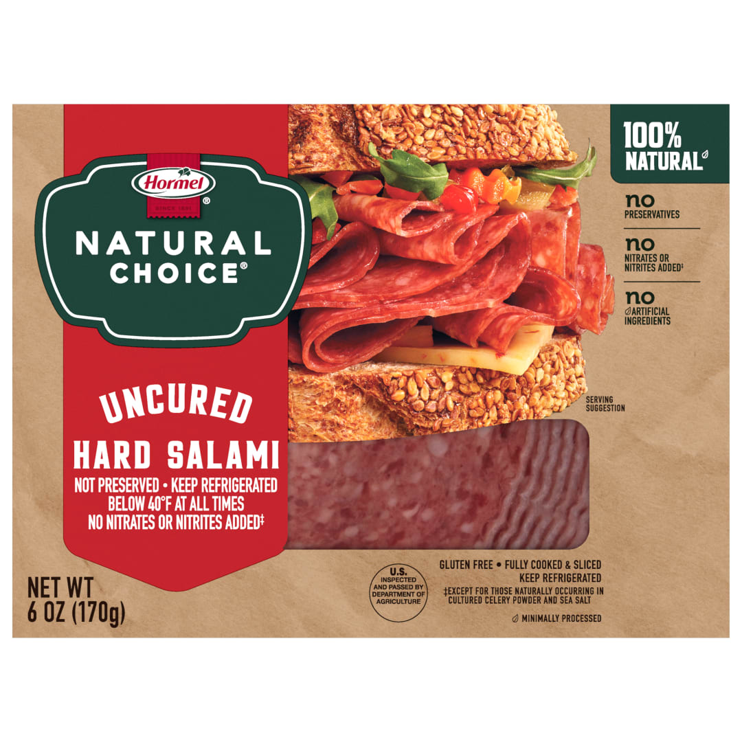 HORMEL NATURAL CHOICE Uncured Hard Salami Case