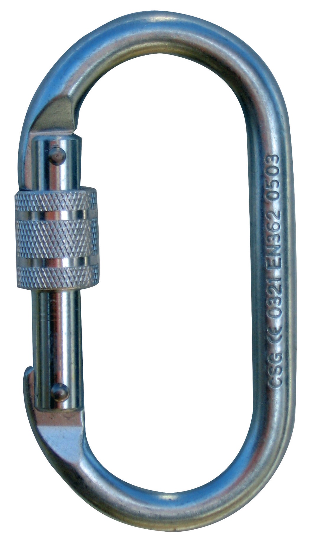 3M™ Protecta® FIRST Screw Gate Carabiner AJ5001, Zinc Plated Steel, 17 mm Gate, 5 ea/Case