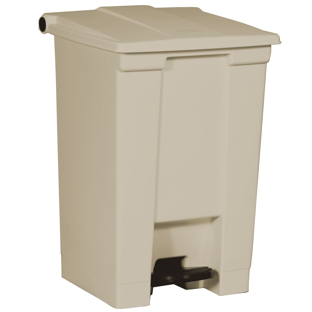 Rubbermaid Commercial Products 12 Gallon Legacy Step-On Trash Can, Beige
