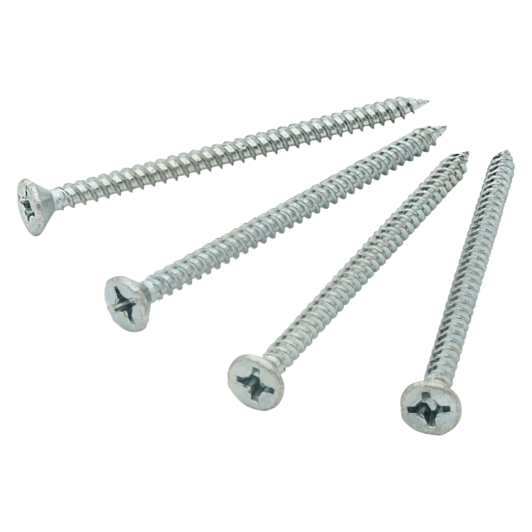 Deadbolt 3" Strike Screws for use with 83222/83223 Strike in Polished Chrome or Satin Chrome Finish