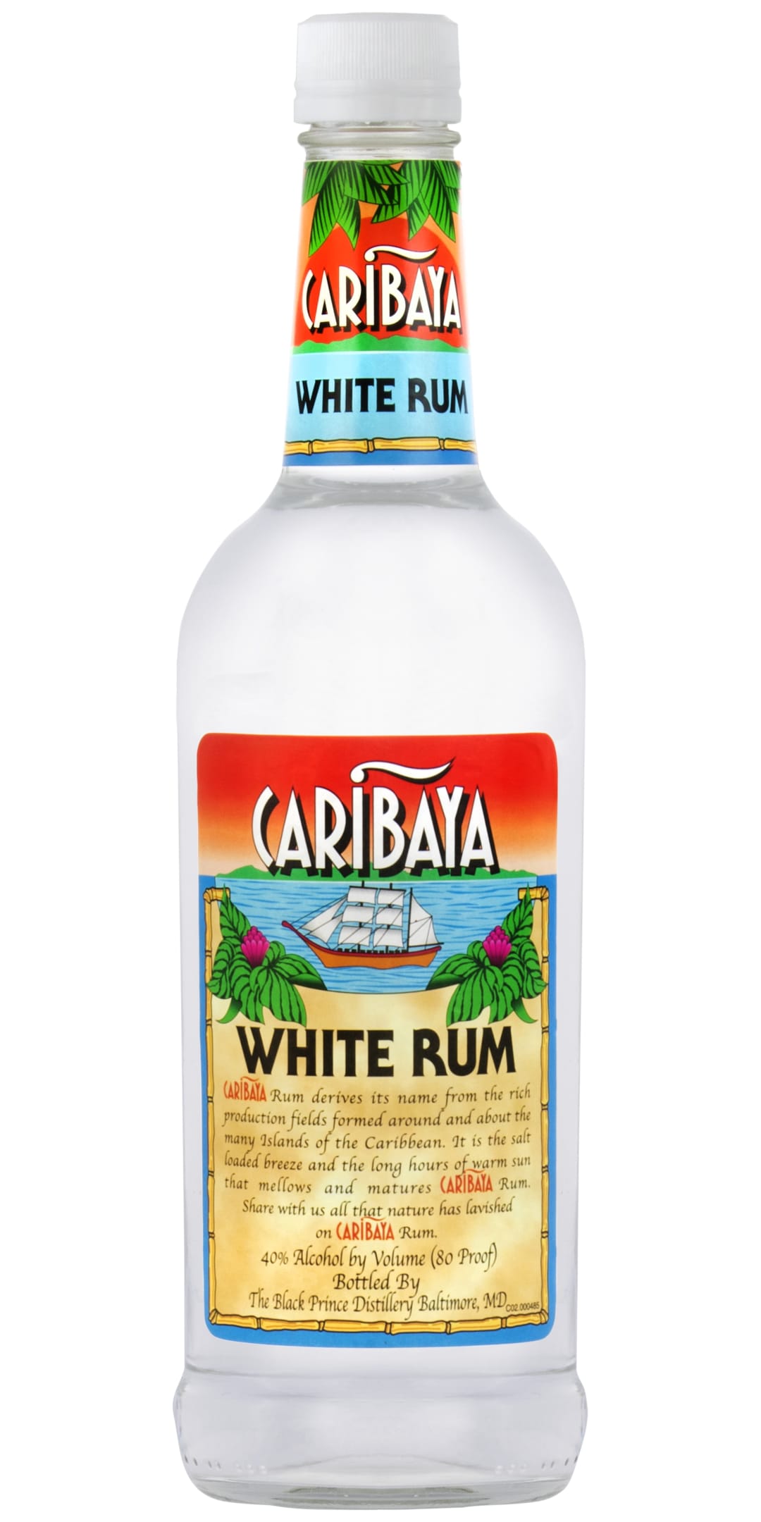 Caribaya White Rum 750ml 80 Proof