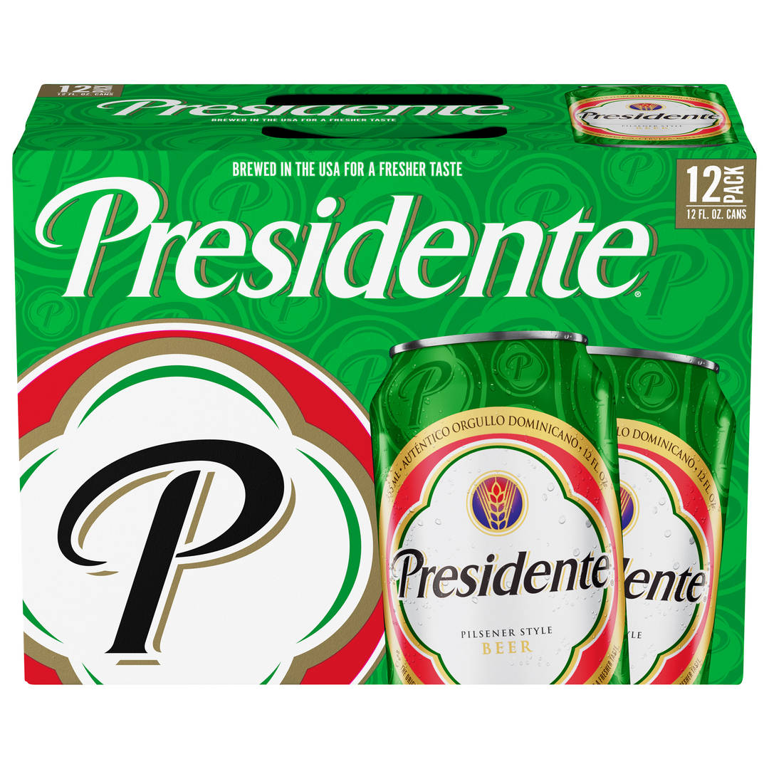 Presidente® Pilsener Style Beer, 12 Pack 12 fl. oz. Cans