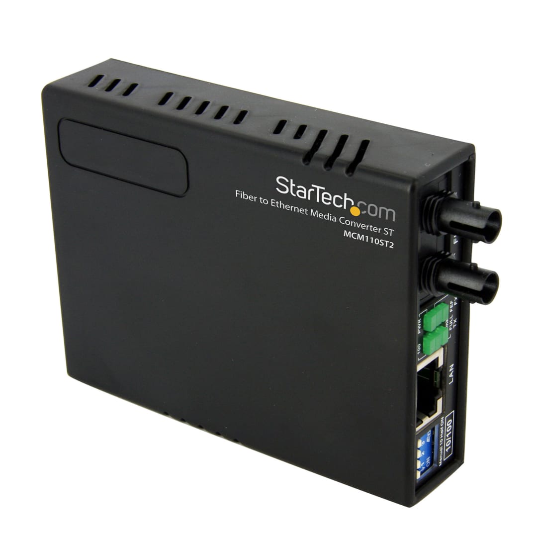 UTP to Fiber Ethernet Media Converter - MM ST 2km