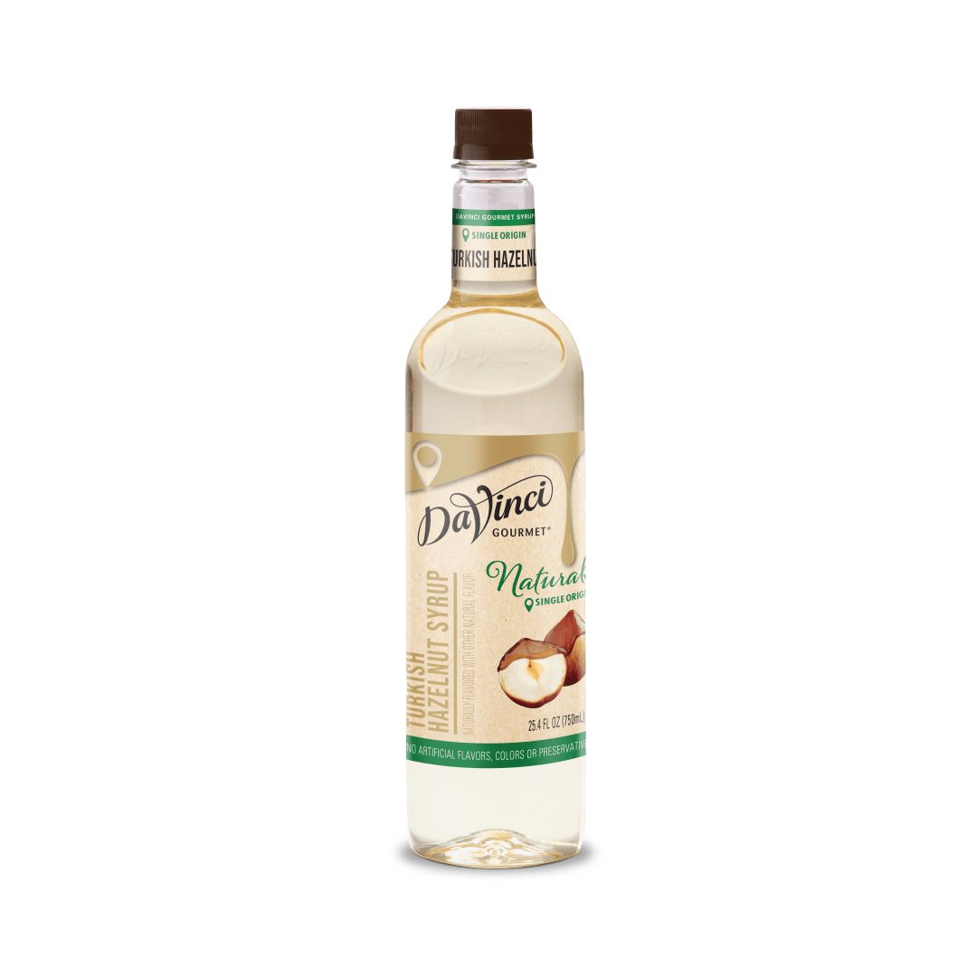 DaVinci Gourmet Natural Turkish Hazelnut Syrup, Plastic Bottle, 4 x 750 mL