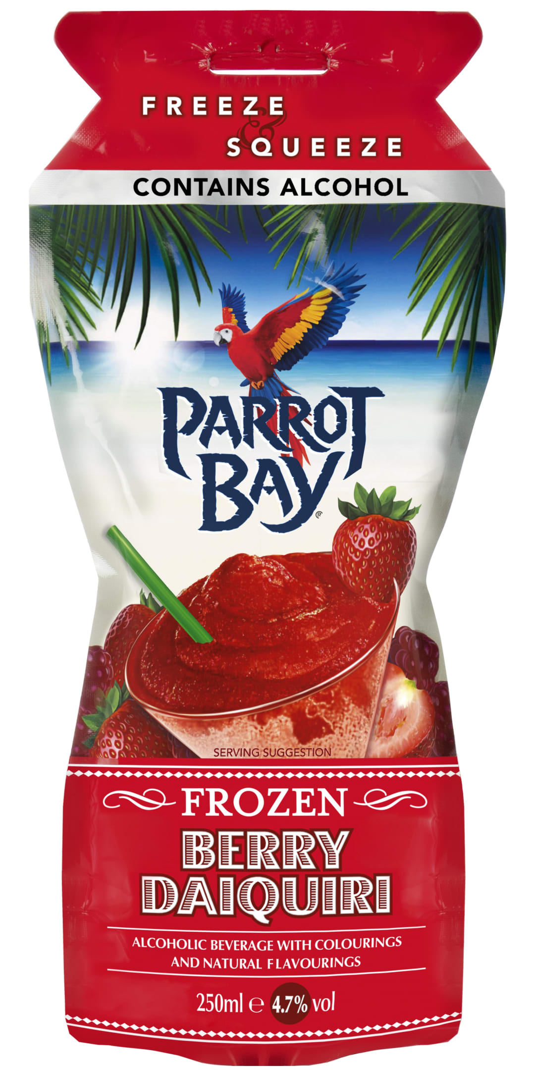 Parrot Bay Berry Peach Daiquiri 50ml Pouch 9.4 Proof
