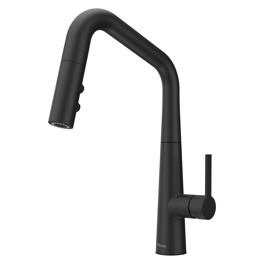 Skylark 1-Handle Pull-Down Kitchen Faucet in Matte Black
