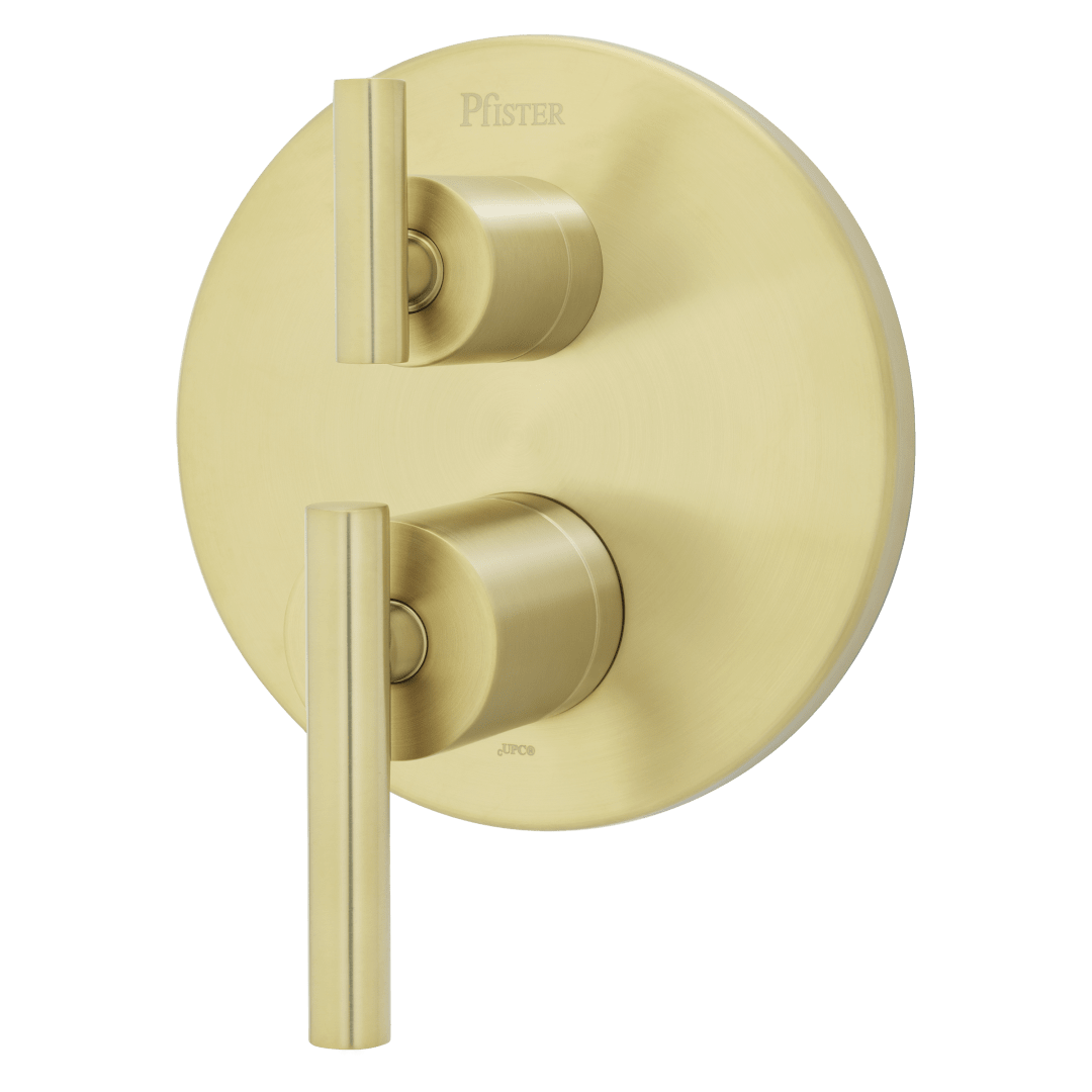 Contempra Stacked Diverter Trim Kit in Brushed Gold