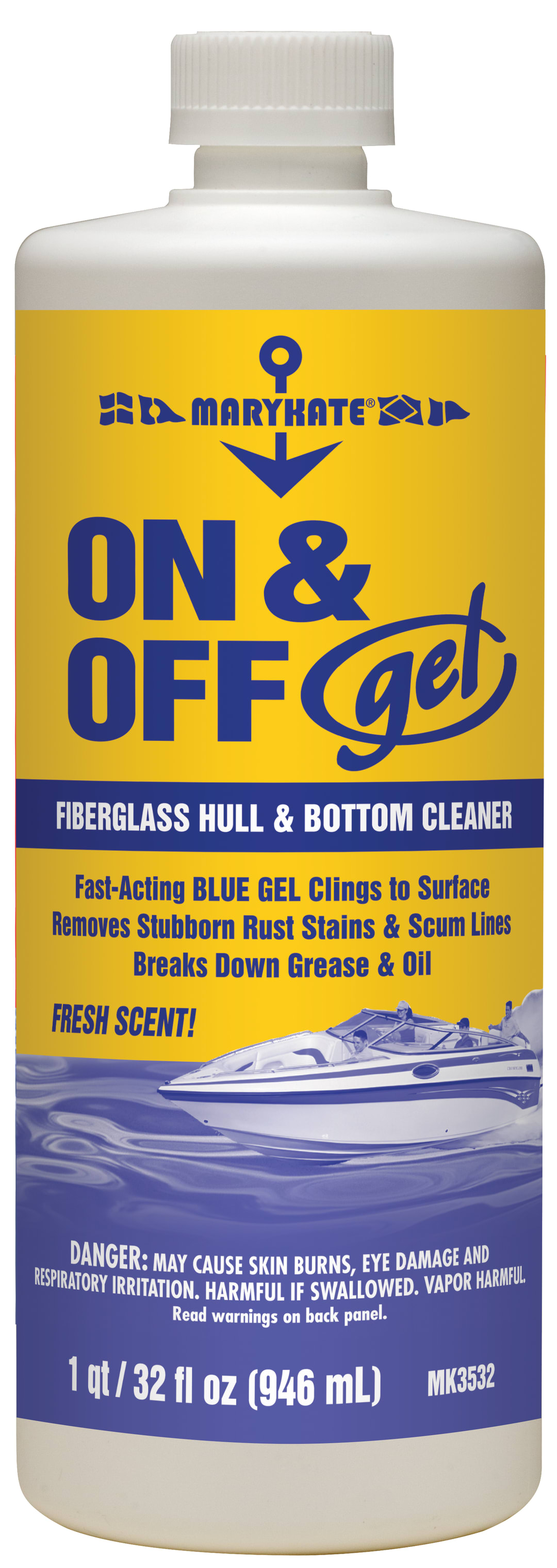 MaryKate On & Off Gel Hull & Bottom Cleaner 1X32OZ
