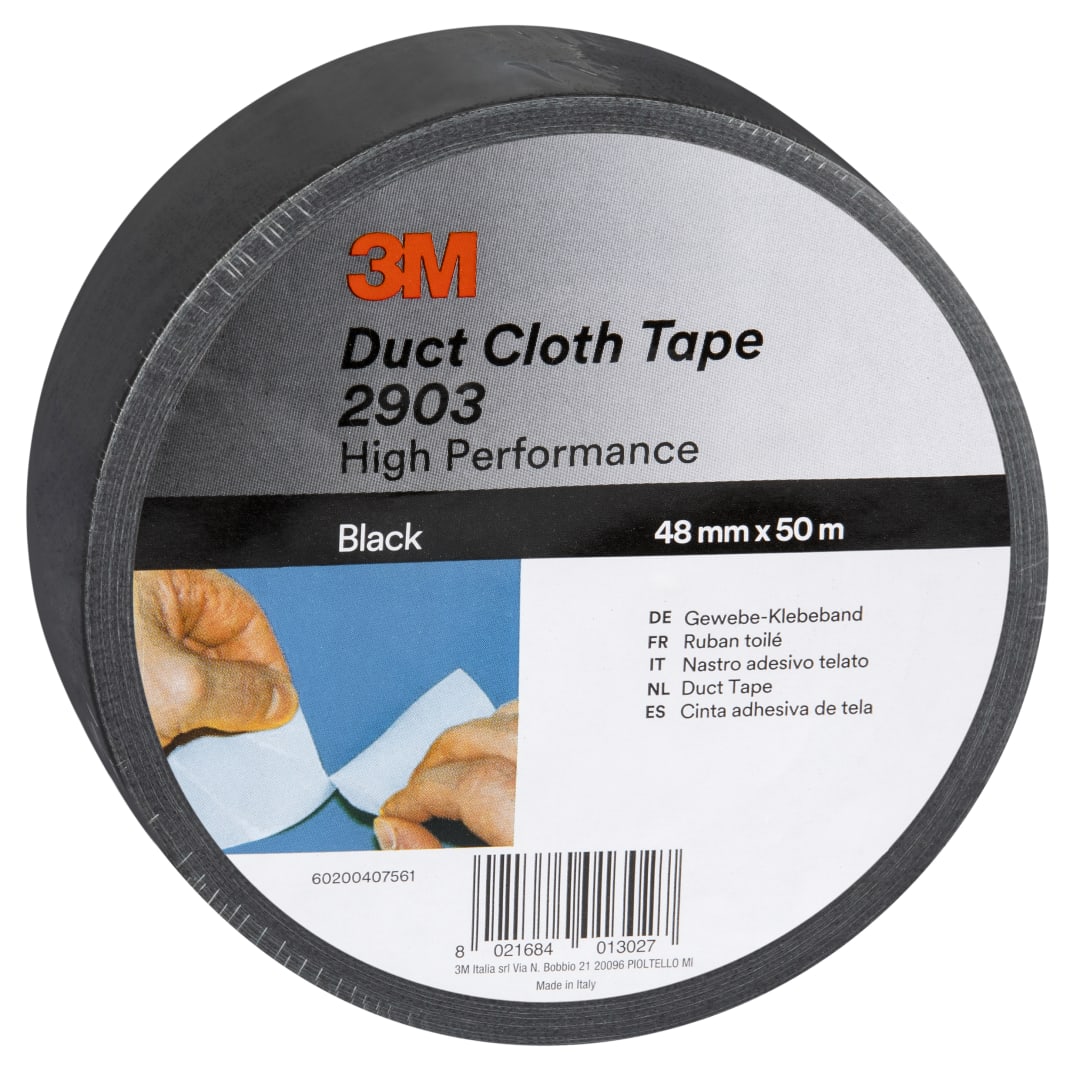 3M™ Genel Amaçlı Uyumlu Koli Bandı 2903, Siyah, 48 mm x 50 m