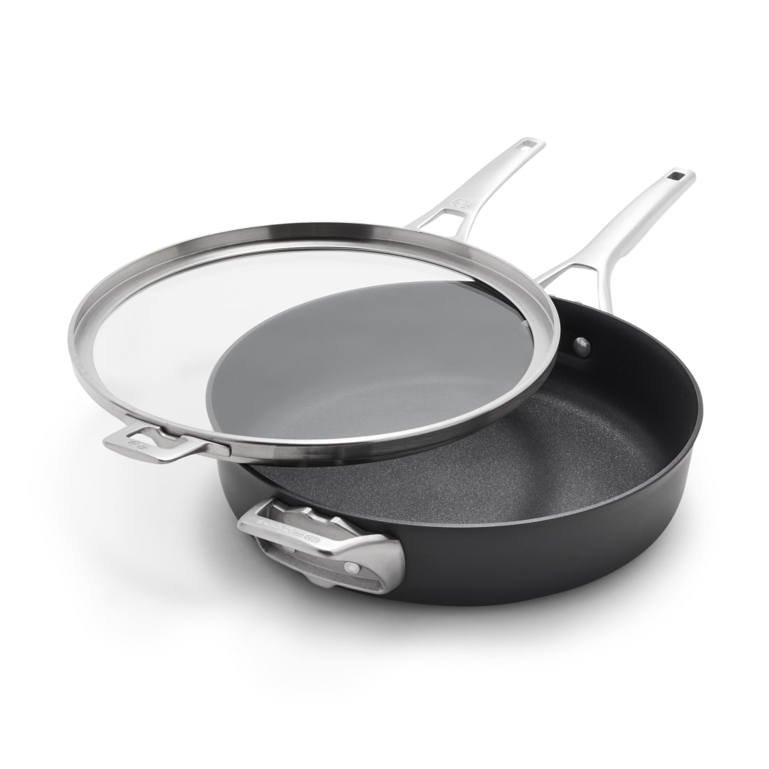 Calphalon® Premier™ Space-Saving Hard-Anodized Nonstick 5-Quart Saute Pan with Lid