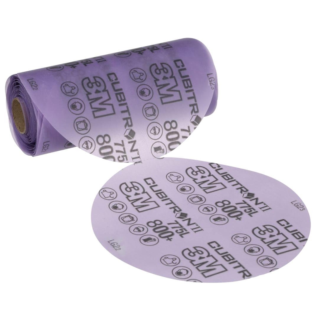 3M™ Cubitron™ II Stikit™ Film Disk Rulosu 775L, 800+ 3MIL, 125 mm, Linered, 500