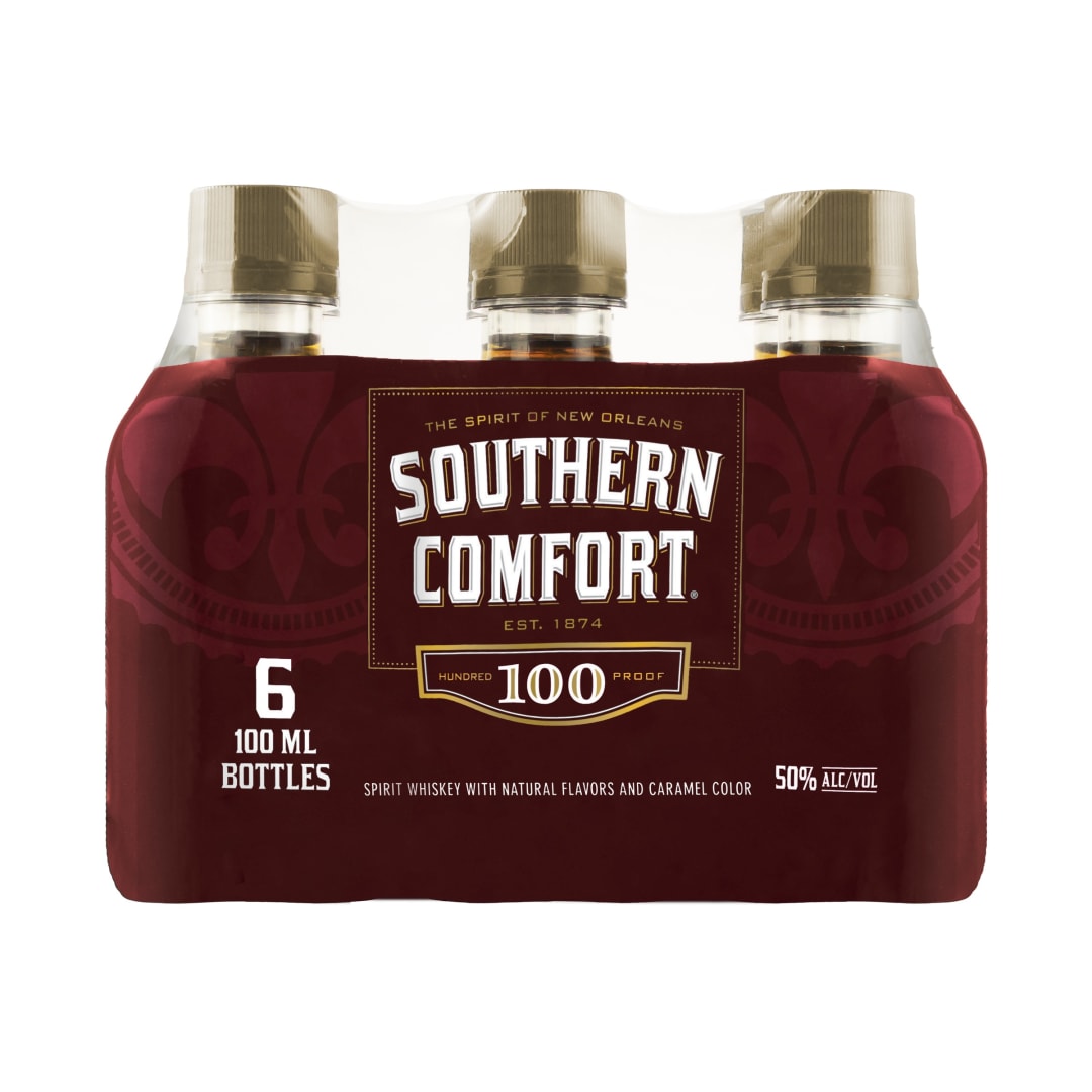 Southern Comfort Whiskey 6 Pack 100ml 100 Proof