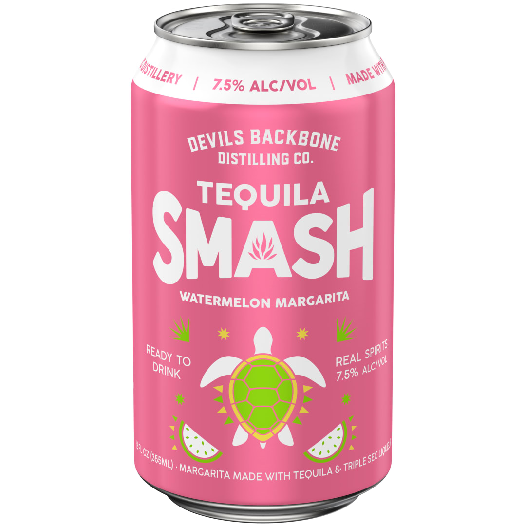 Devils Backbone Distilling Co. Tequila Smash Watermelon Margarita 12 fl oz
