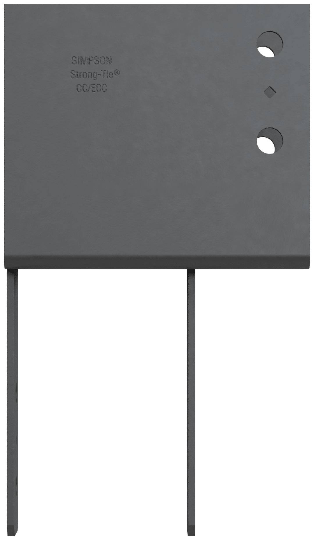 Simpson Strong-Tie ECC5 1/4-6 ECC End Column Cap for 5-1/8 in. Beam, 6x Post