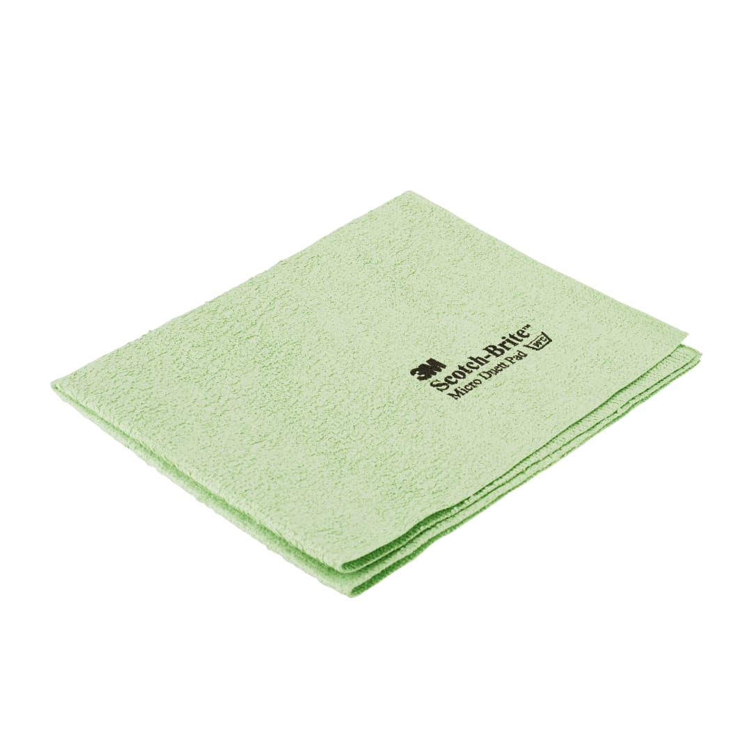 3M™ Scotch-Brite™ Micro Duett Mikrofasertuch, Grün, ohne Aufdruck, 32 x 40 cm, 20 x 5 Stück / Karton