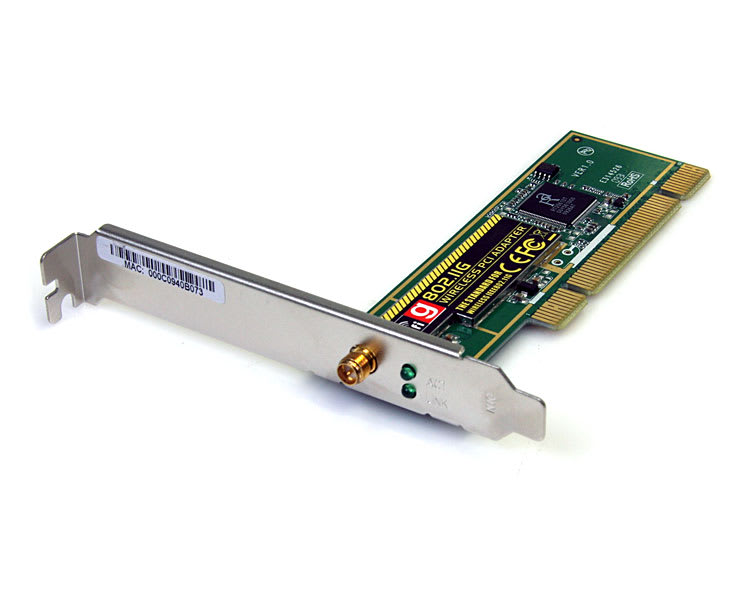 PCI 802.11g NIC Wireless Network Adapter Card with Antennas