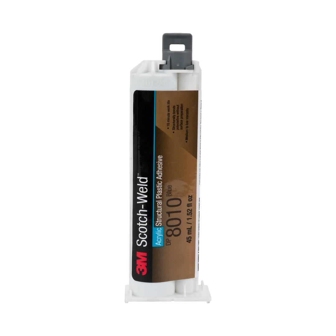 Adesivo Plástico Estrutural 3M™ Scotch-Weld™ DP8010, Azul, 45 mL Duo-Pak, 12 por Caixa