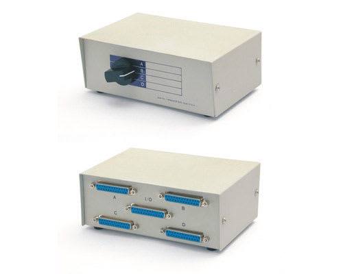 Manual 4-to-1, 25-pin Switchbox