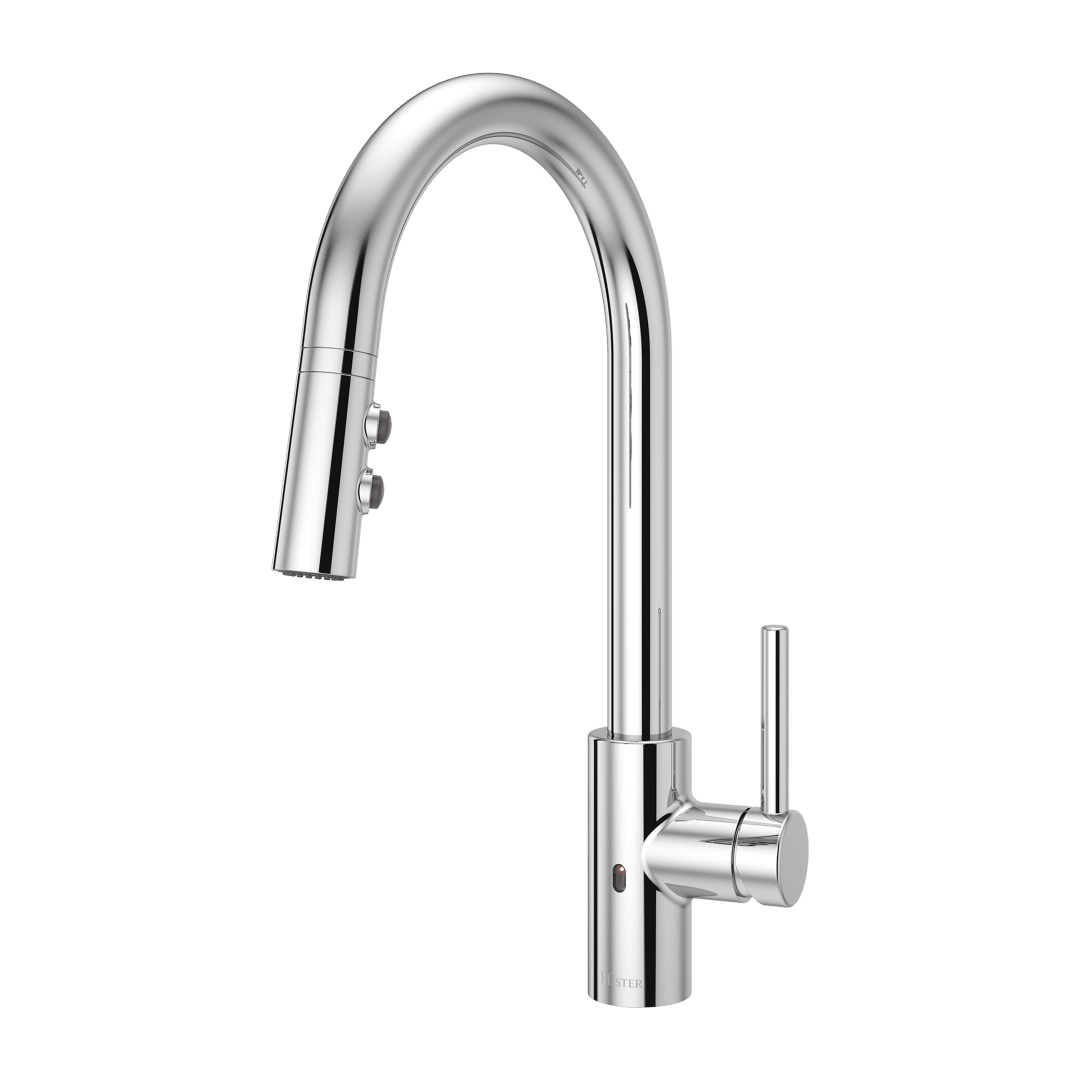 Stellen 1-Handle Electronic Pull-Down Kitchen Faucet in Polished Chrome
