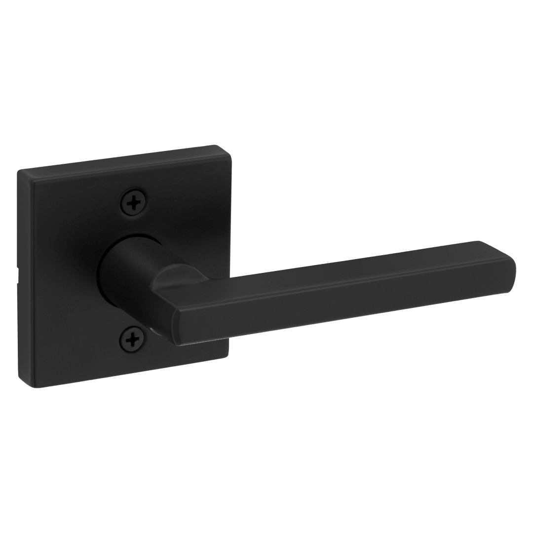 Halifax Hall/Closet LED Lever in Matte Black