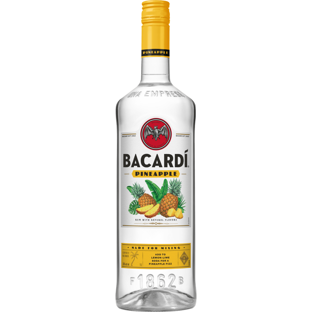 Bacardi Pineapple Rum, Gluten Free 35% 1L